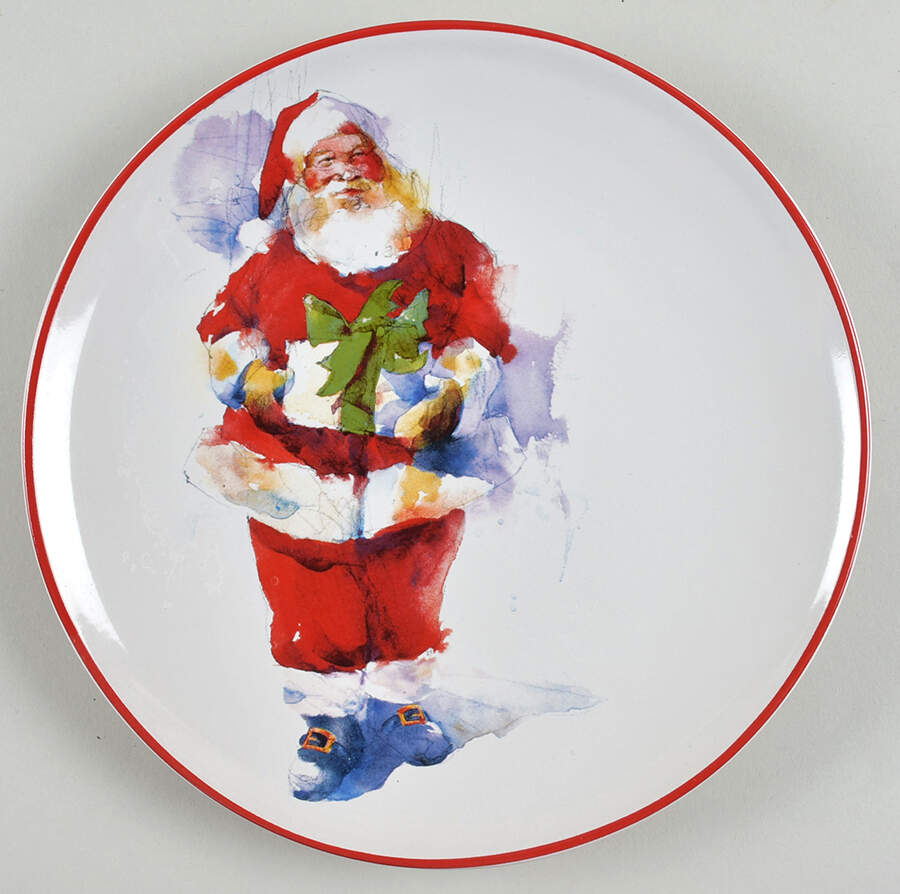 Santa Salad Plate by Southern Living-1