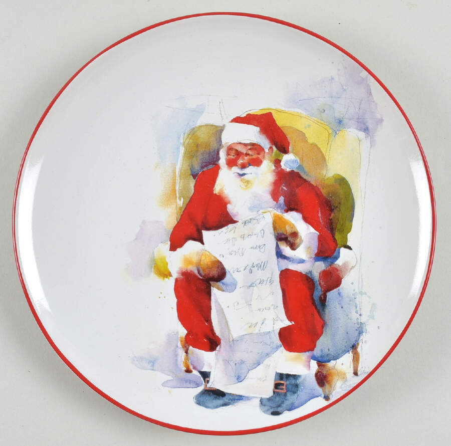 Santa Salad Plate by Southern Living-1