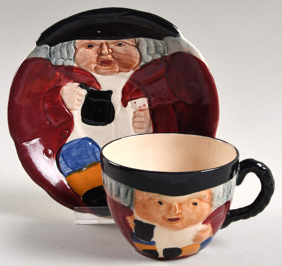 SSX4 Flat Cup & Saucer Set by Shorter & Son-1