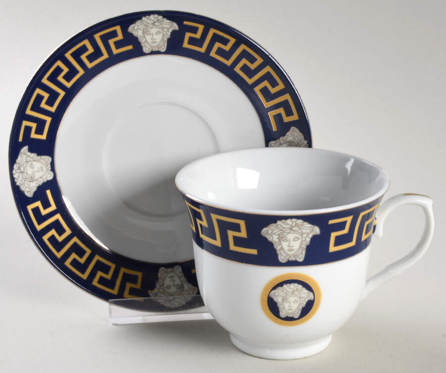 SMJ13 Footed Cup & Saucer Set by SMCS (Germany)-1