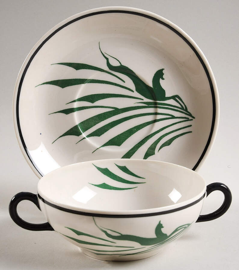 SY1267 Flat Cream Soup Bowl & Saucer Set by Syracuse-1