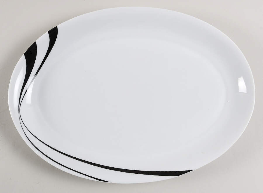 Jazz 13" Oval Serving Platter by Spal Porcelanas-1