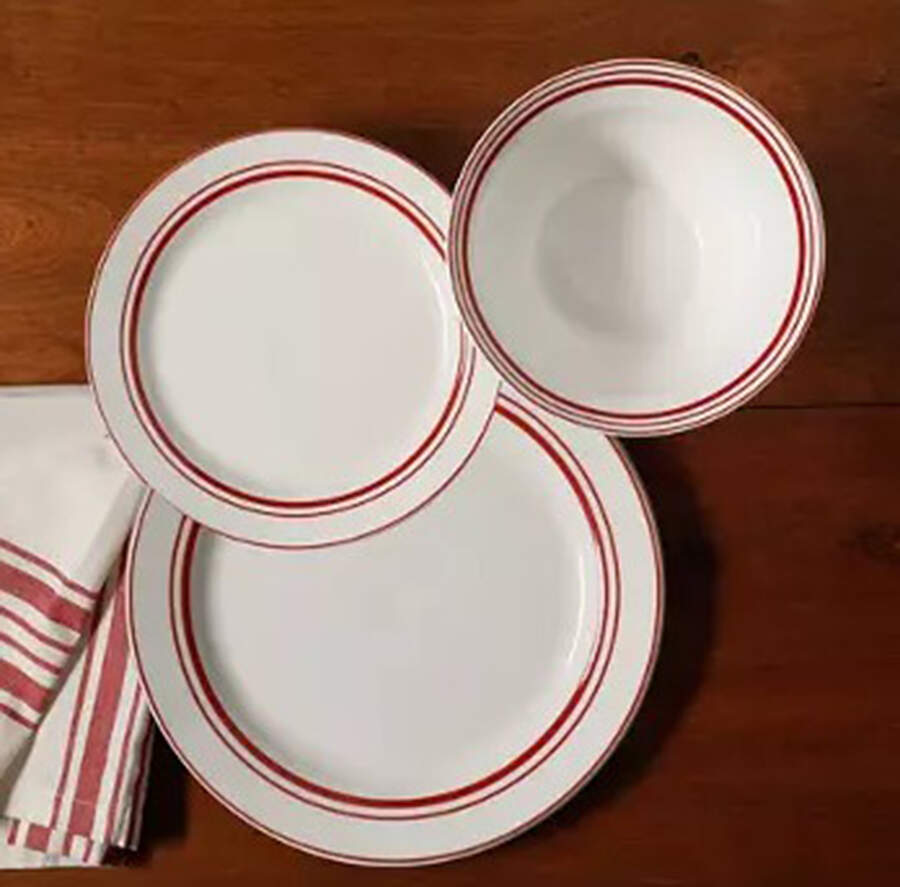 Le Marais Brick Dinner Plate by Sur La Table-1