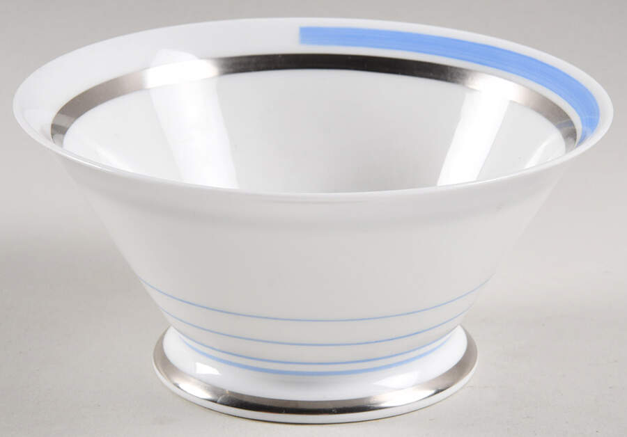 12133 Blue Open Sugar Bowl by Shelley-1