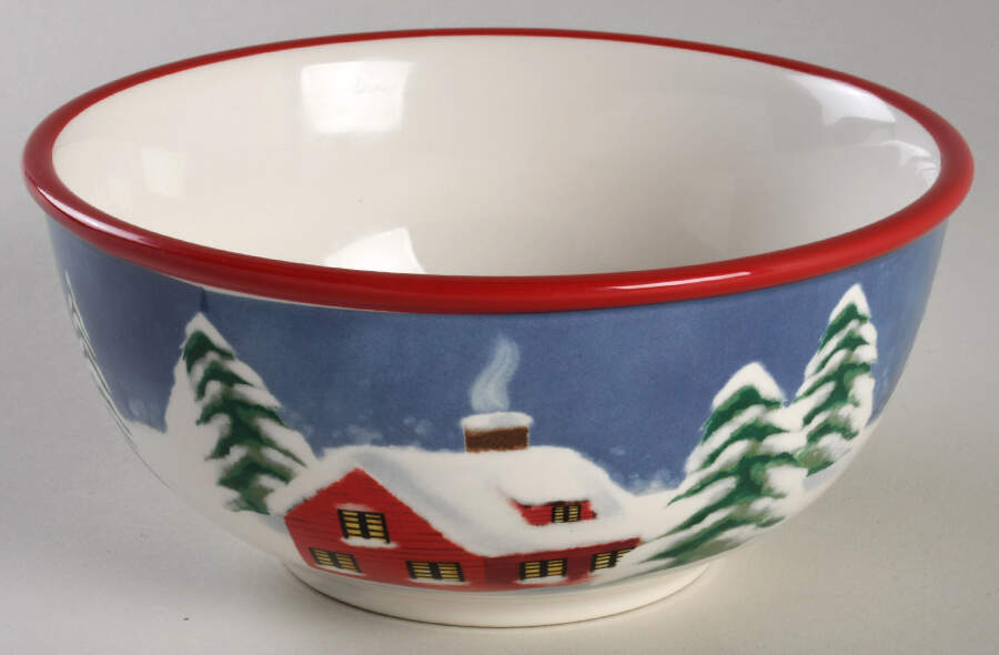 Christmas Traditions Soup/Cereal Bowl by St Nicholas Square-1