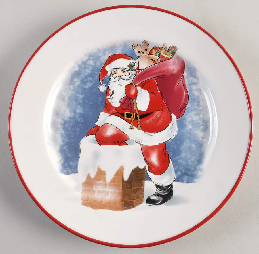 Christmas Traditions Dinner Plate by St Nicholas Square-1