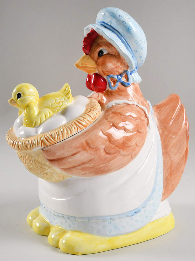 Cookie Jars Figural Cookie Jar & Lid by Shafford-1