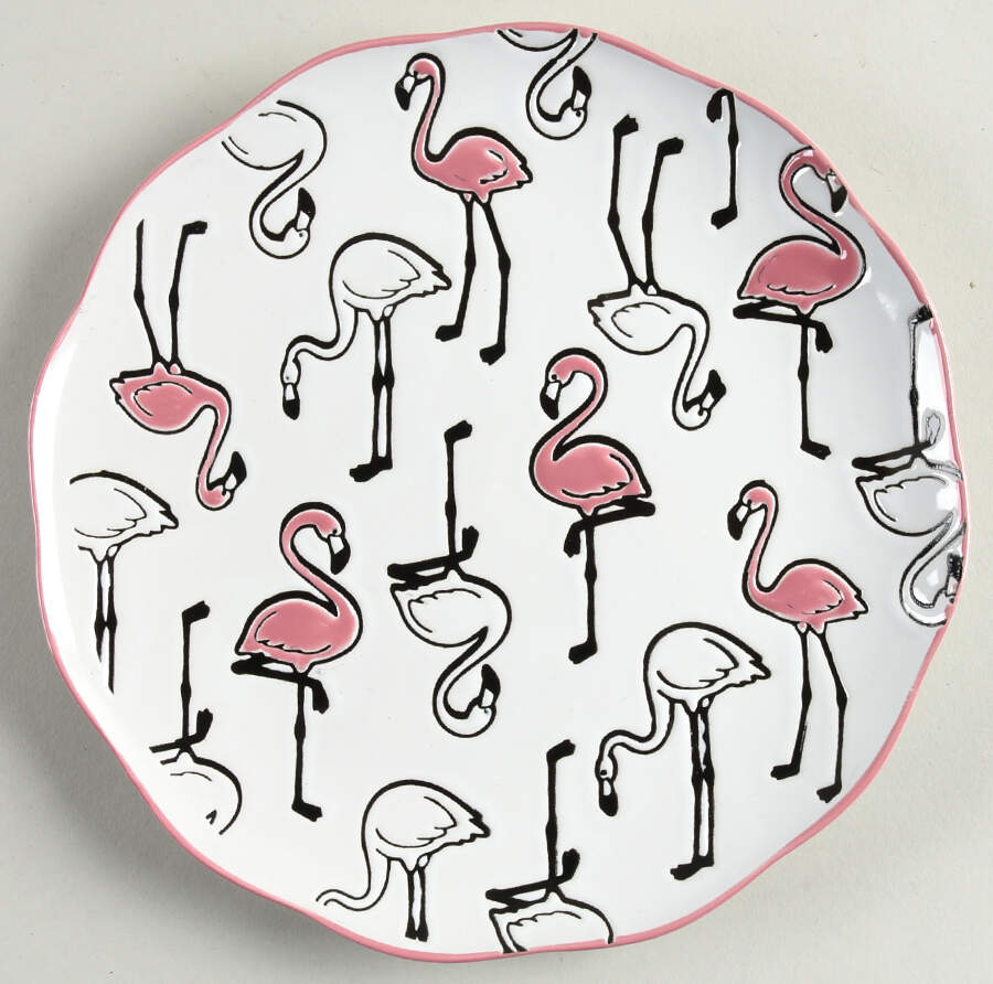 Freddy Flamingo Salad Plate by Spectrum-1