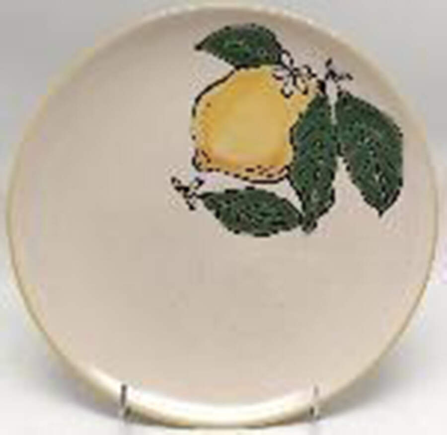 Lemon Grotto Salad Plate by Spectrum-1