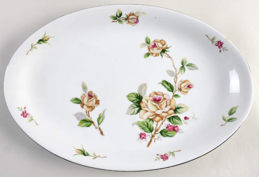 520 (Coupe) 16" Oval Serving Platter by Seyei Toki Co-1