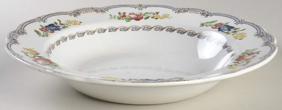 Avondale (No Center Decal) Large Rim Soup Bowl by Spode-1