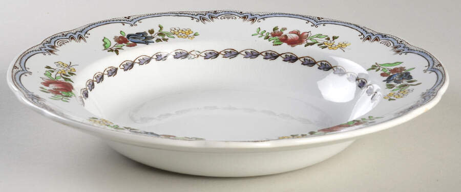 Avondale (No Center Decal) Large Rim Soup Bowl by Spode-1