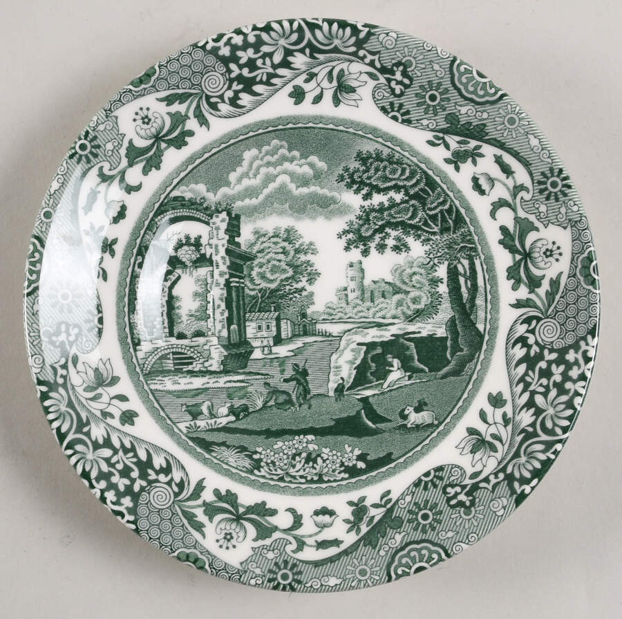 Heritage Green Italian Saucer by Spode-1