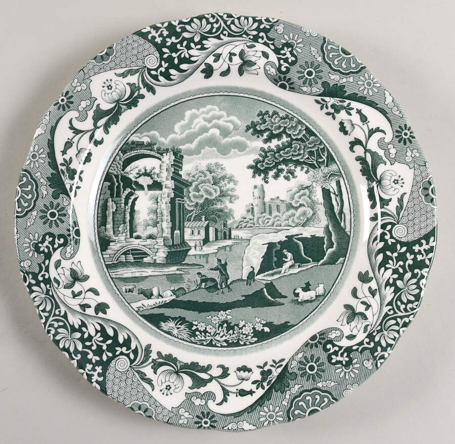Heritage Green Italian Dinner Plate by Spode-1