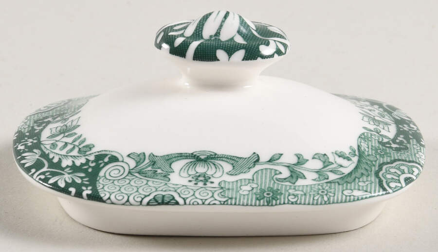 Heritage Green Italian Lid for Sugar Bowl by Spode-1