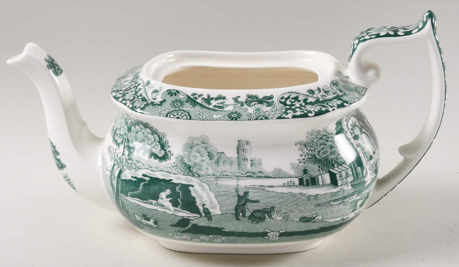Heritage Green Italian Teapot No Lid by Spode-1