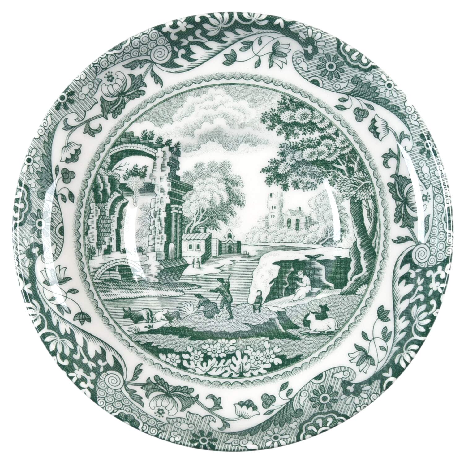 Heritage Green Italian Saucer for Demitasse Cup by Spode-1