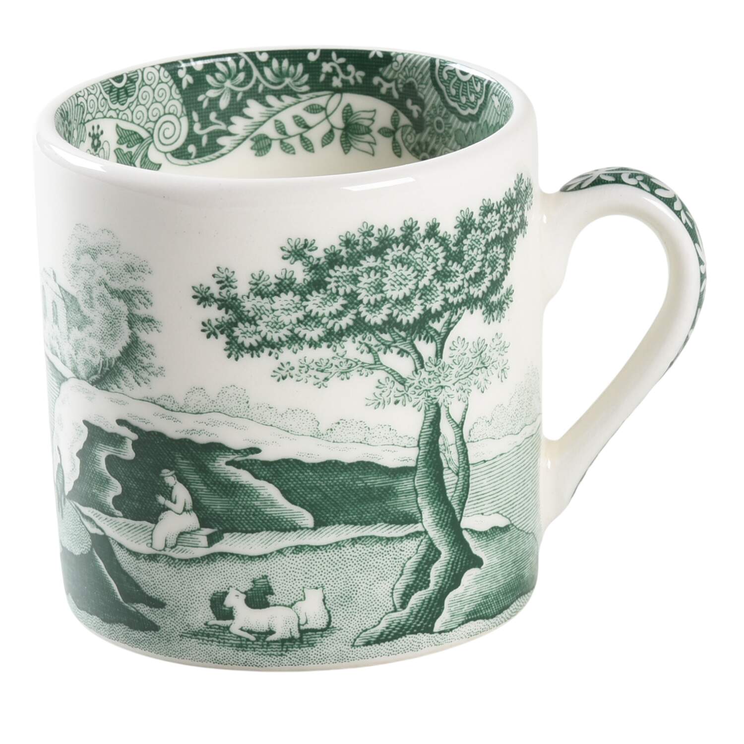 Heritage Green Italian Flat Demitasse Cup by Spode-1