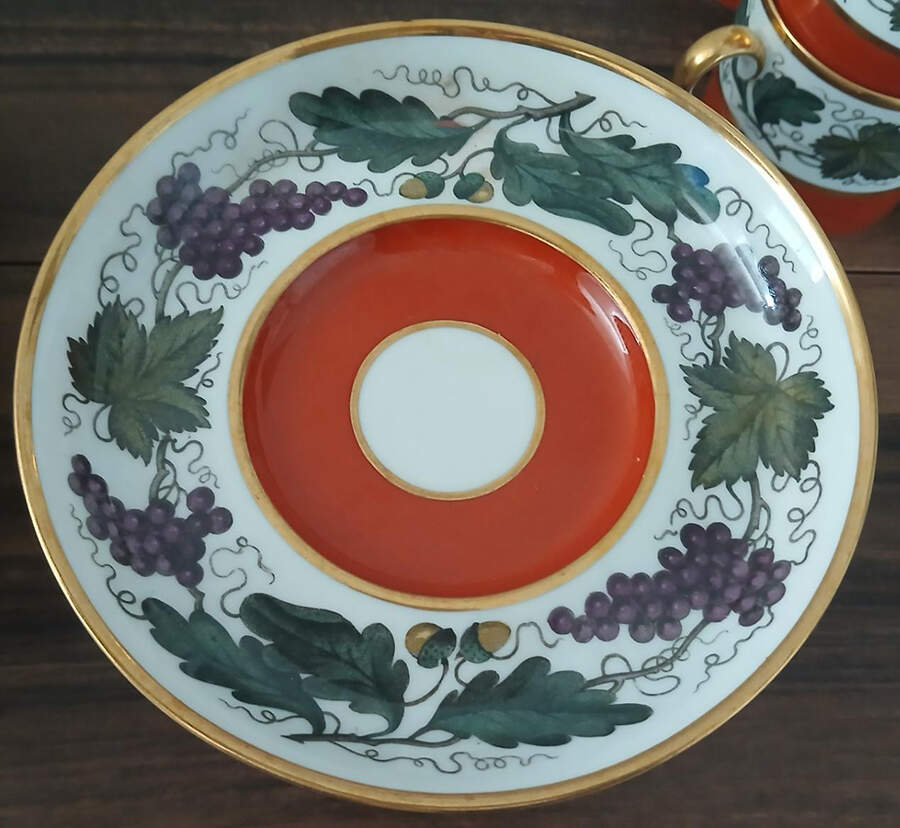Kent-Red Saucer for Demitasse Cup by Spode-1