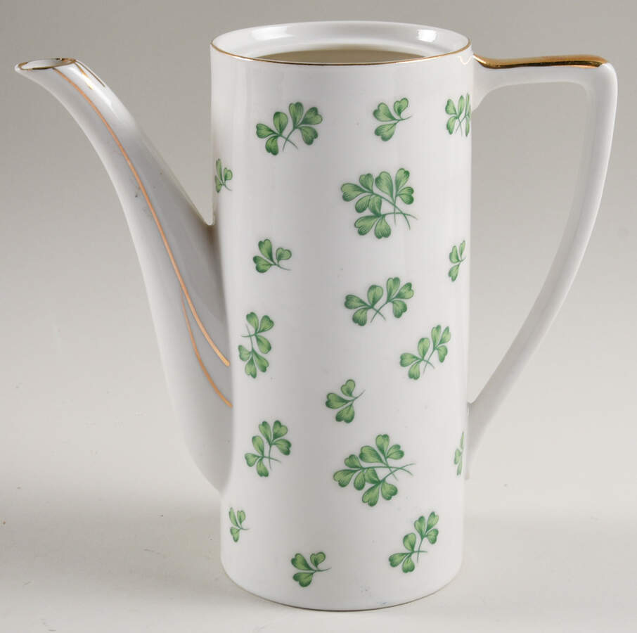 Shamrock Coffee Pot No Lid by Sadek-1
