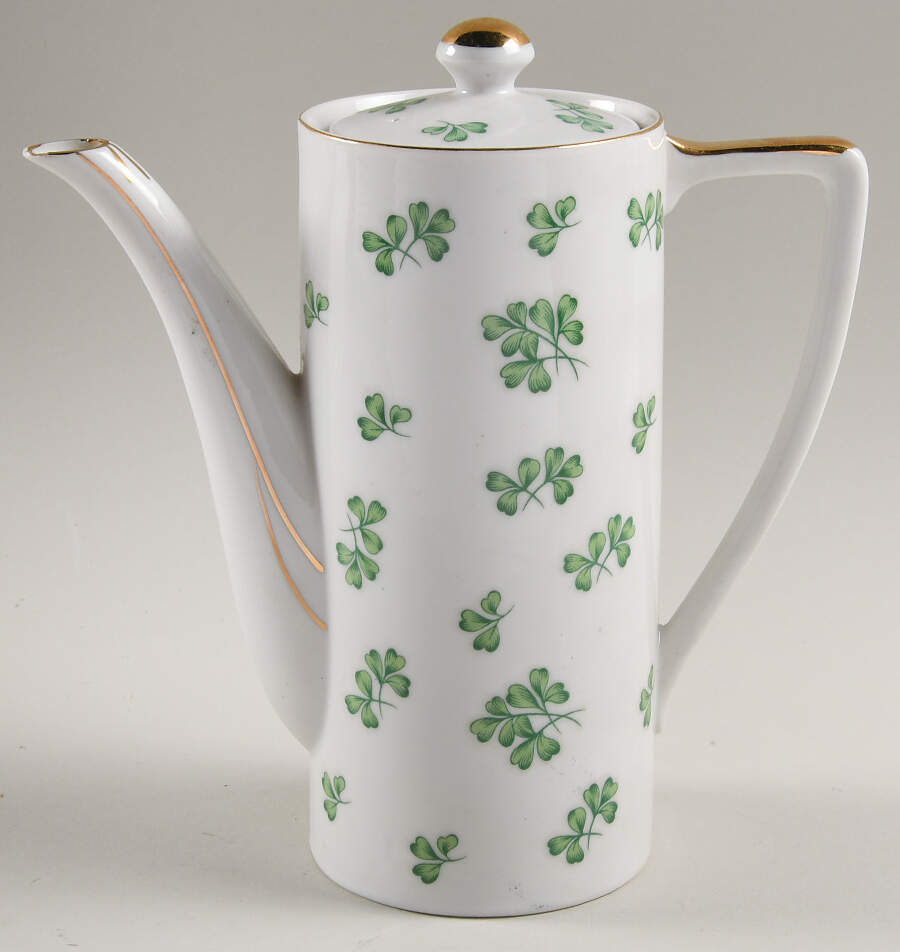 Shamrock Coffee Pot & Lid by Sadek-1