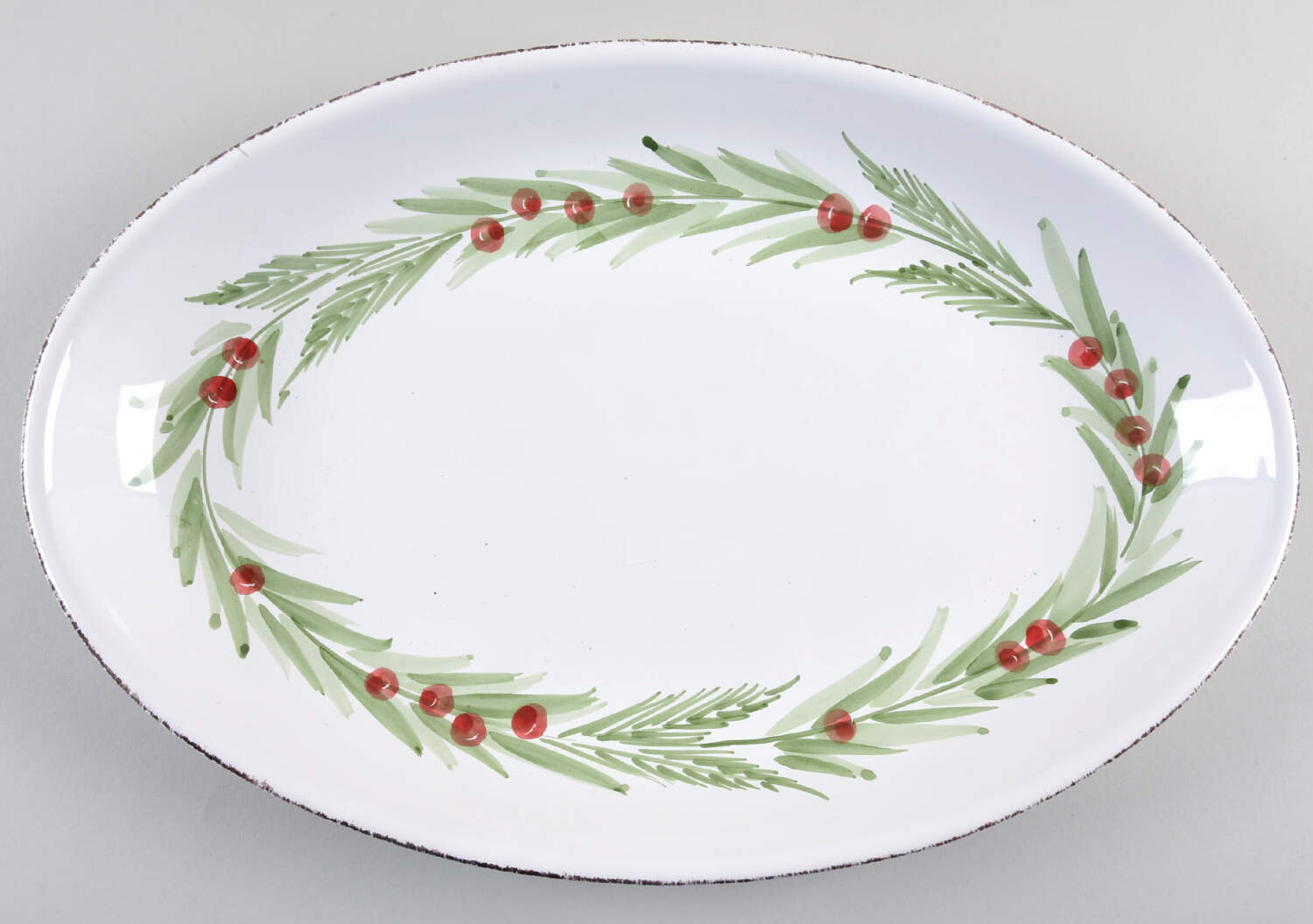 SWZ18 15" Oval Serving Platter by Sweet Ceramics (La Ceramica d'Italia)-1
