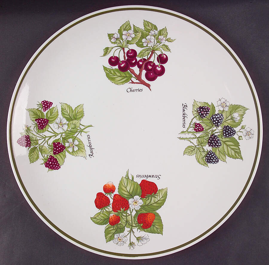 Staffordshire Gardens 12" Chop Plate (Round Platter) by Tiffany-1