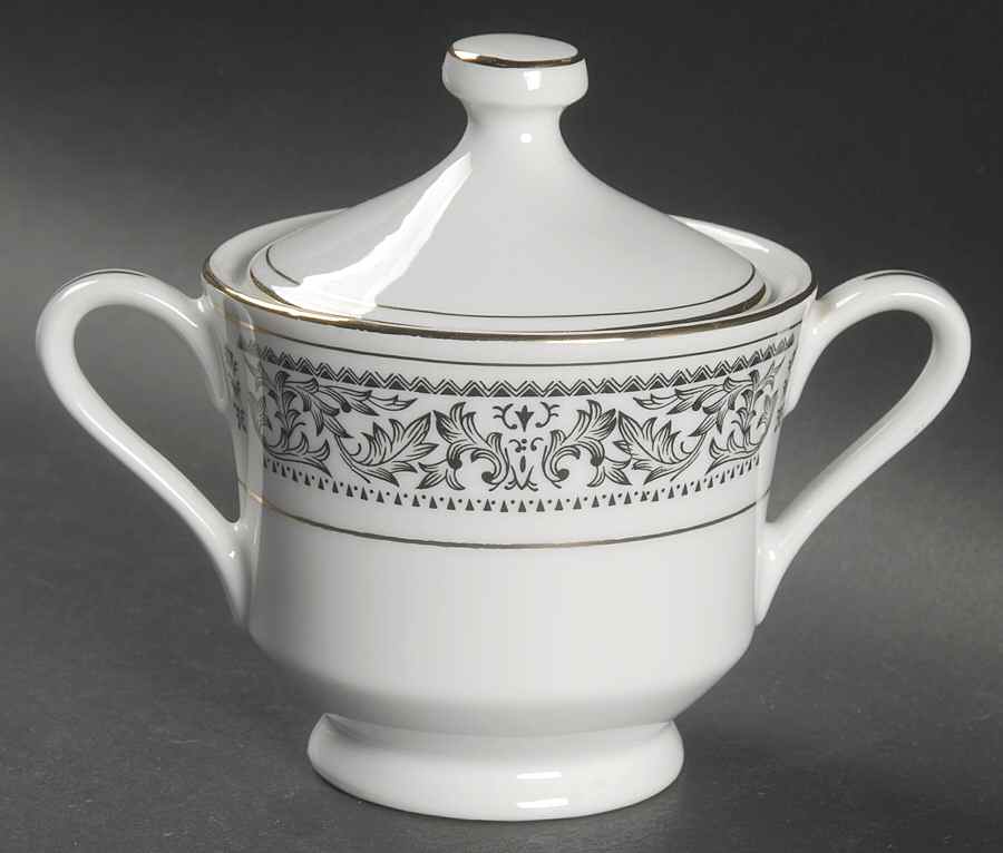 Brocade Sugar Bowl & Lid by Taihei-1