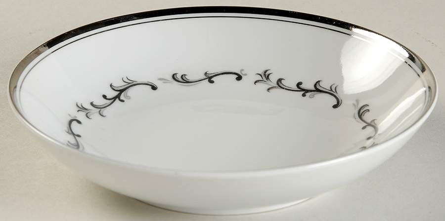 Platinum Scroll Fruit/Dessert (Sauce) Bowl by Taihei-1