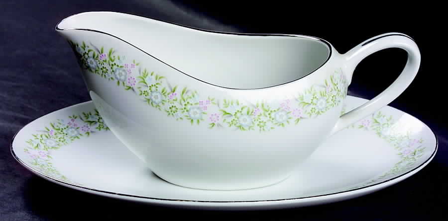 Springtime Gravy Boat & Underplate/Relish by Taihei-1