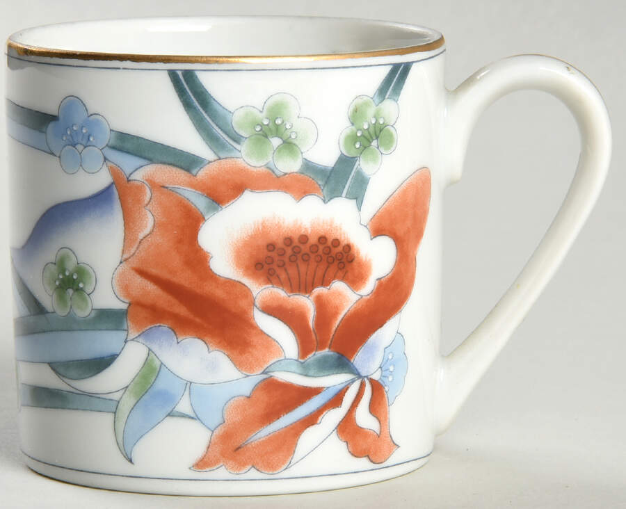 Flora Flat Demitasse Cup by Takahashi-1