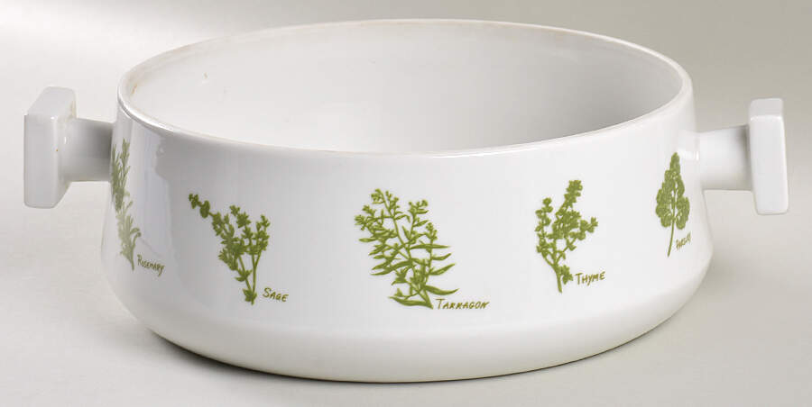 Herb Garden 3 Quart Round Casserole No Lid by Taste Setter-1