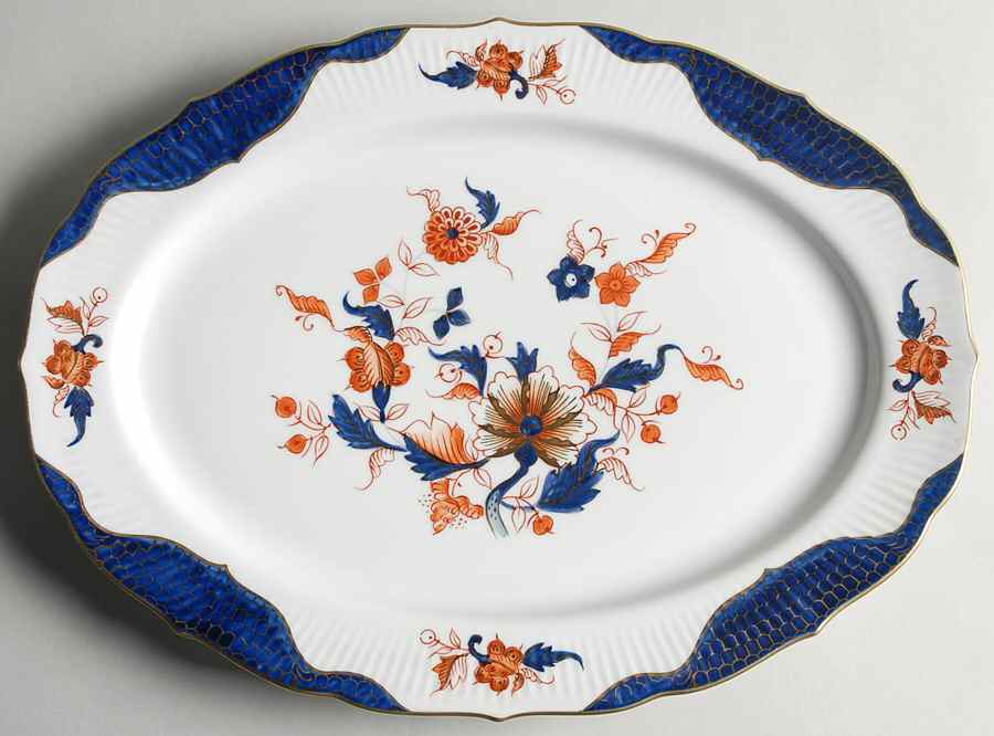 Royal Dahlia 14" Oval Serving Platter by Taste Setter-1