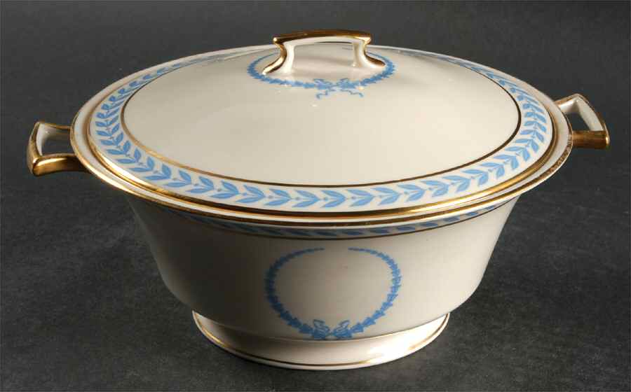 Laurel Round Covered Vegetable by Tatler of Trenton-1