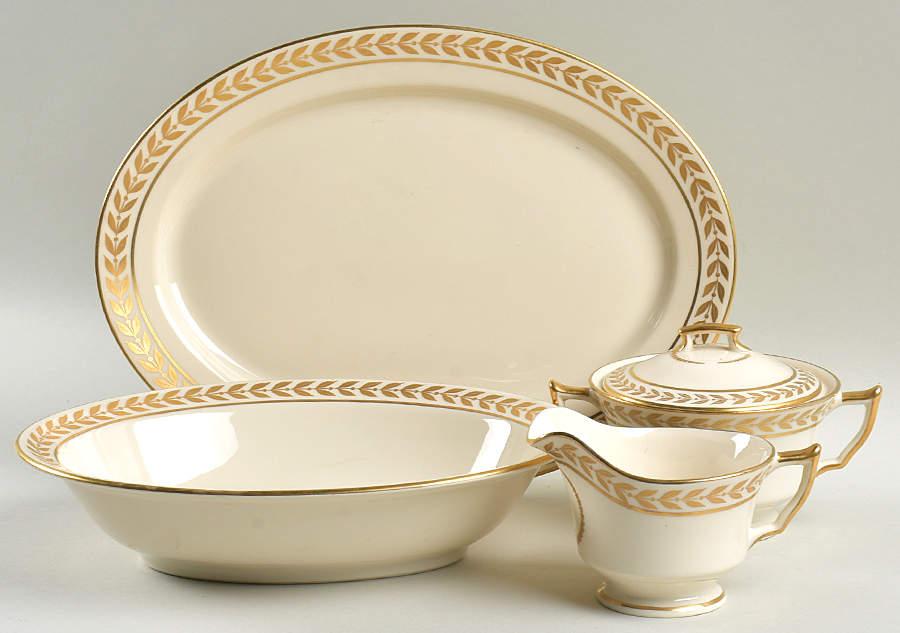 Laurel Gold 5 Piece Hostess Set by Tatler of Trenton-1
