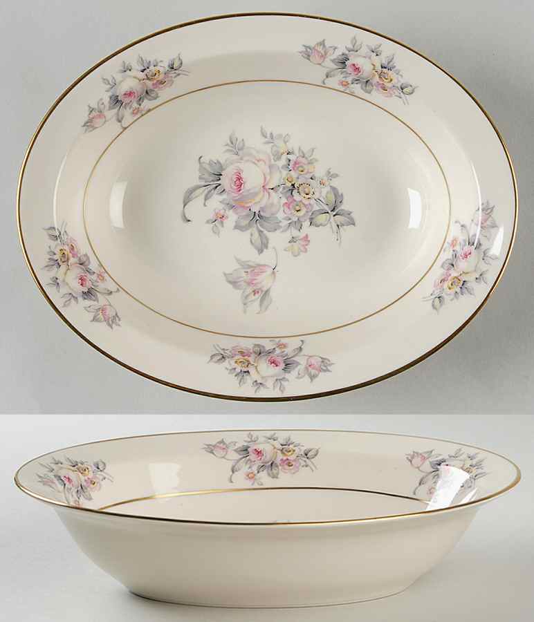 TAT2 8" Oval Vegetable Bowl by Tatler of Trenton-1