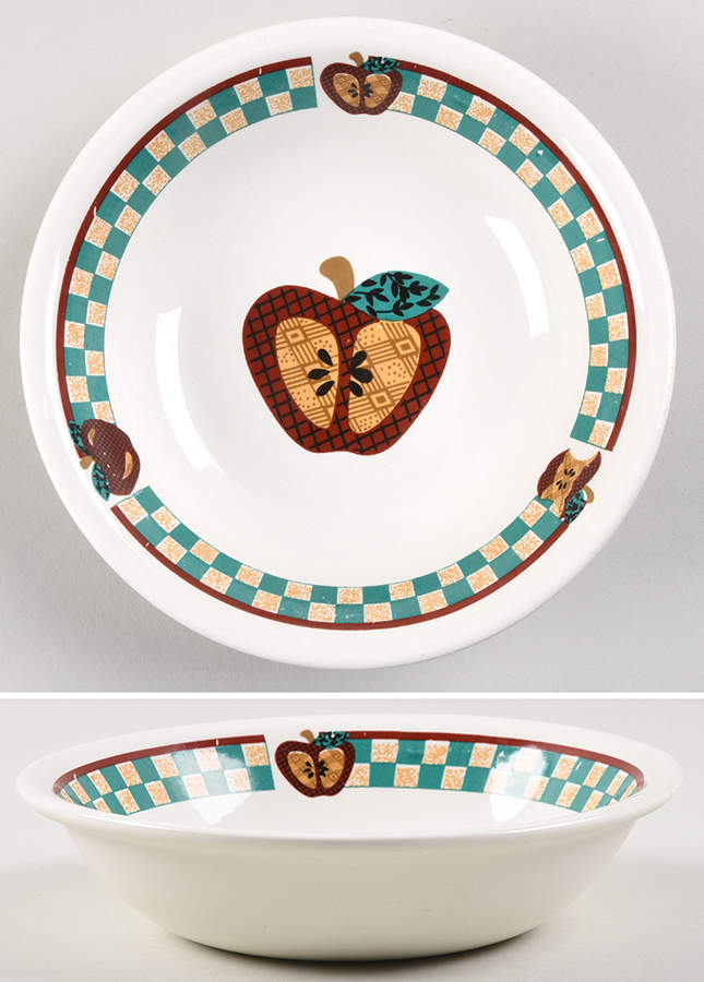 A Is For Apple Coupe Cereal Bowl by Tabletops Unlimited-1