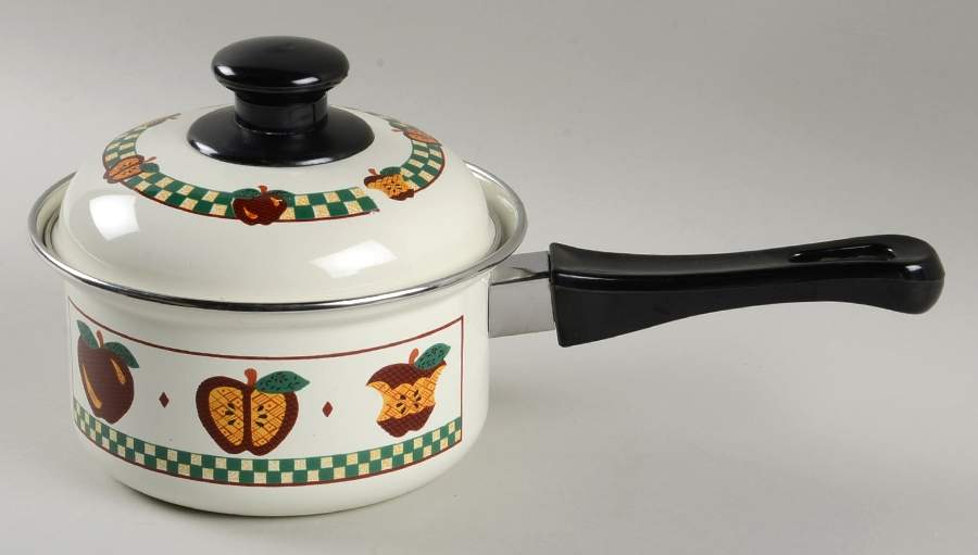 A Is For Apple 1 Quart Saucepan & Lid by Tabletops Unlimited-1