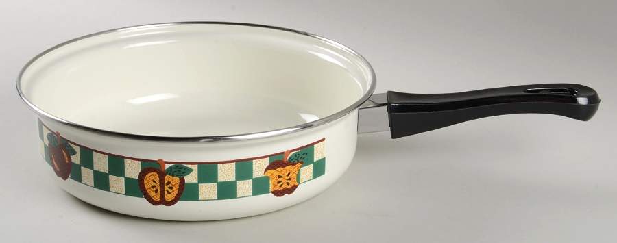 A Is For Apple 9" Metal Skillet by Tabletops Unlimited-1