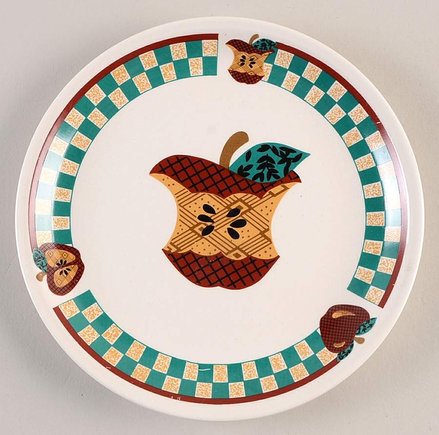 A Is For Apple Bread & Butter Plate by Tabletops Unlimited-1