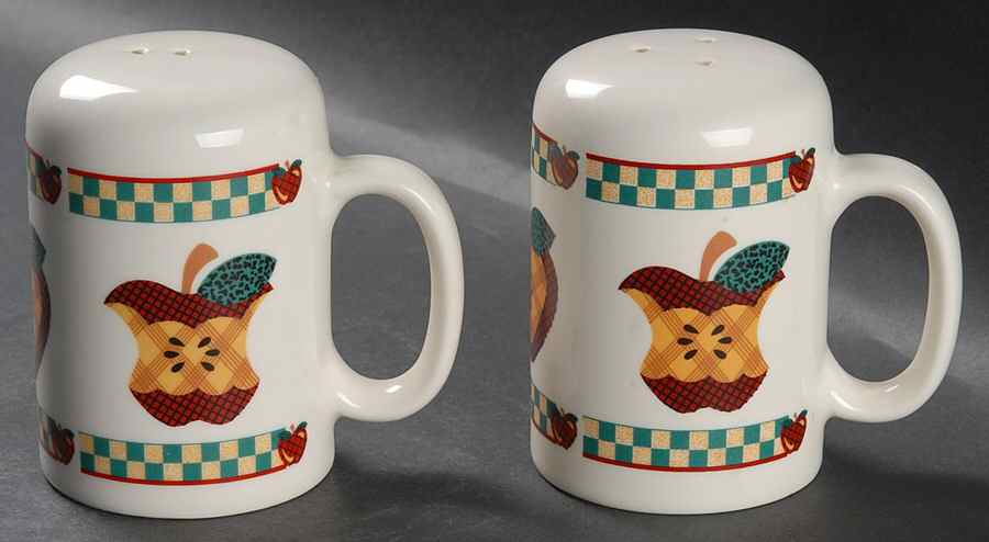 A Is For Apple Salt & Pepper Set by Tabletops Unlimited-1