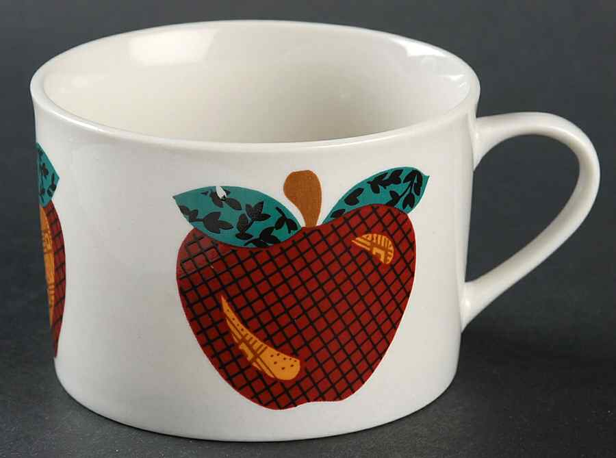 A Is For Apple Flat Cup by Tabletops Unlimited-1