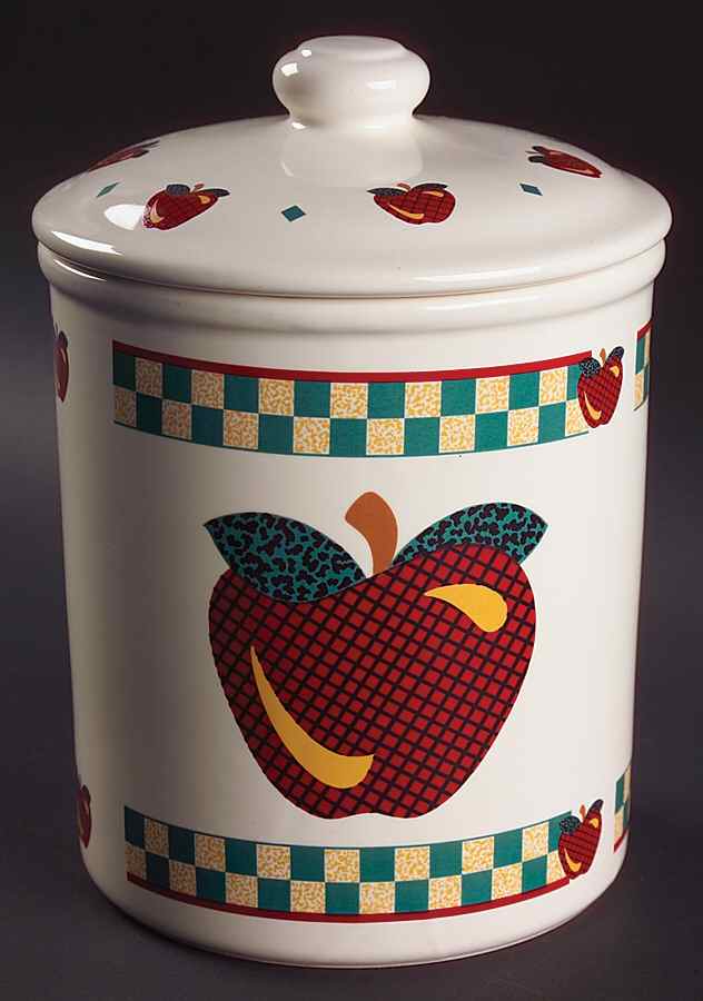 A Is For Apple Extra Large Canister & Lid by Tabletops Unlimited-1