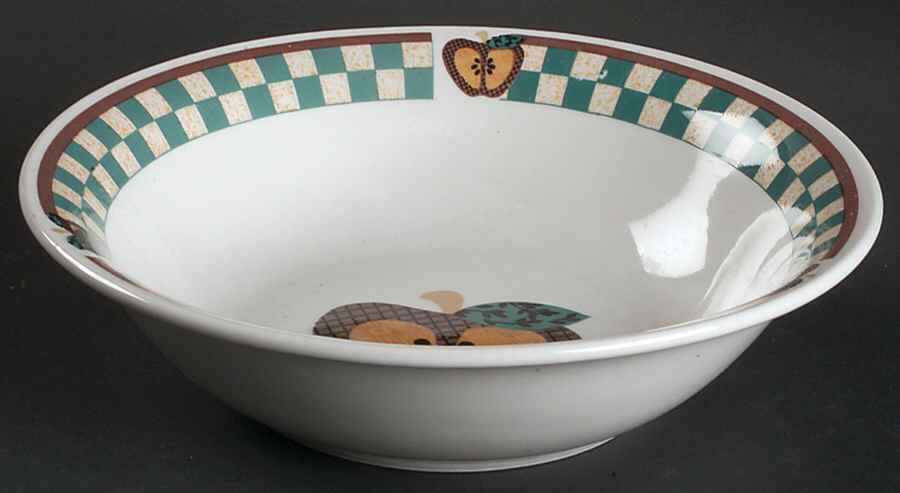 A Is For Apple 8" Round Vegetable Bowl by Tabletops Unlimited-1