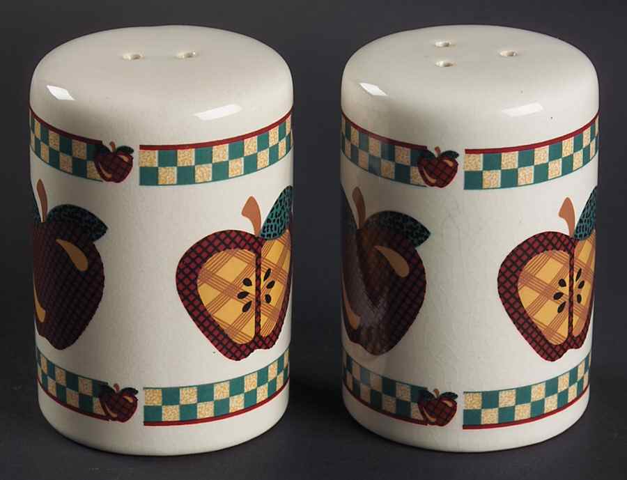 A Is For Apple Salt & Pepper Set by Tabletops Unlimited-1