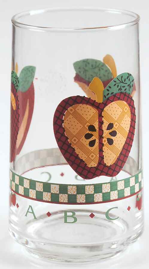 A Is For Apple 10 Oz Glassware Tumbler by Tabletops Unlimited-1
