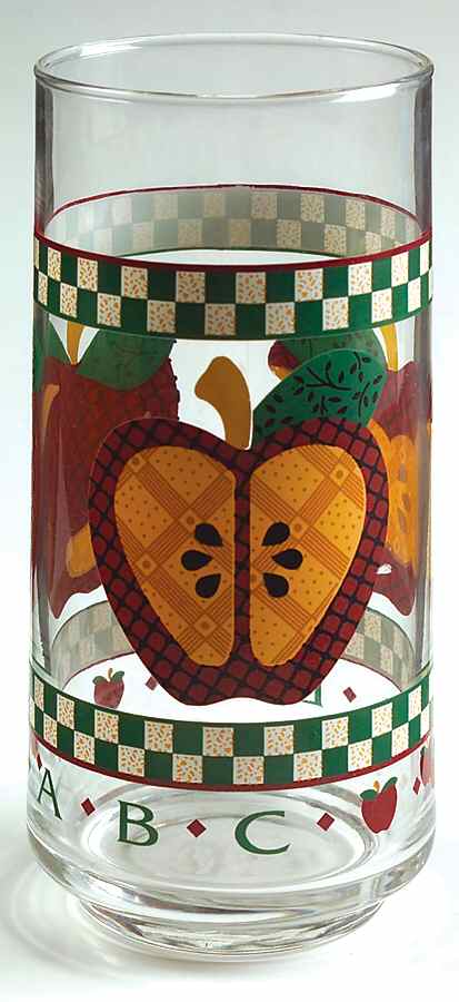 A Is For Apple 12 Oz Glassware Tumbler by Tabletops Unlimited-1