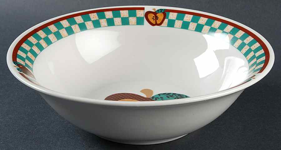A Is For Apple 9" Round Vegetable Bowl by Tabletops Unlimited-1