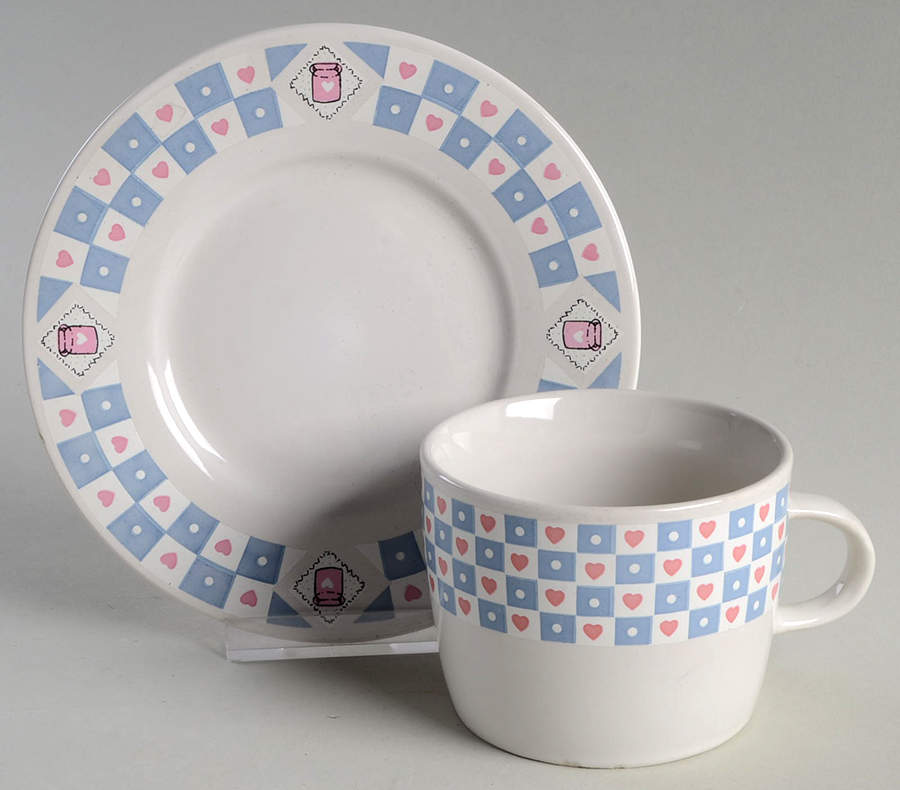 Buttermilk Flat Cup & Saucer Set by Tabletops Unlimited-1
