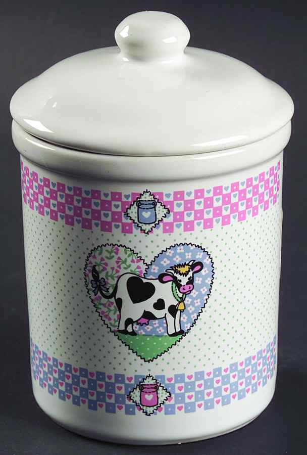 Buttermilk Small Canister & Lid by Tabletops Unlimited-1
